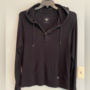 Calvin Klein Women’s Athletic Hoodie. Quarter Zip. Lightweight.